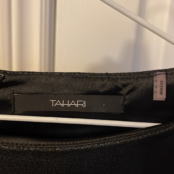 Tahari mid length black dress - Picture 2 of 3